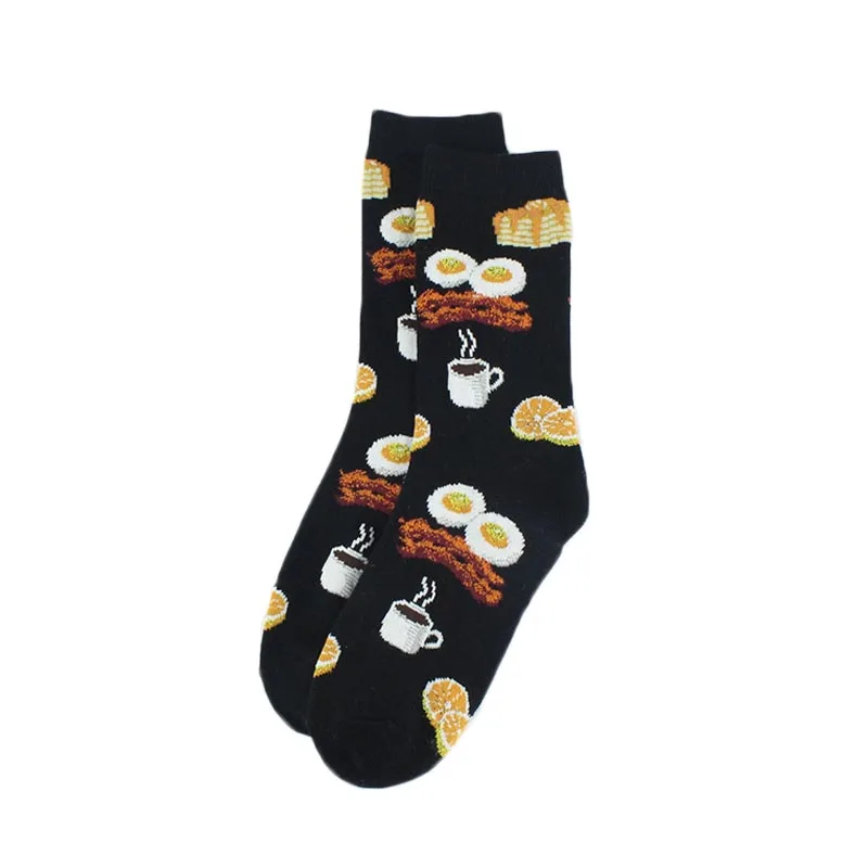 [COSPLACOOL]Harajuku Animal Funny Socks Food Pizza Cute Socks Women Divertidos Ice Cream Creative Sokken Crazy Chaussette Femme ugg socks Women's Socks