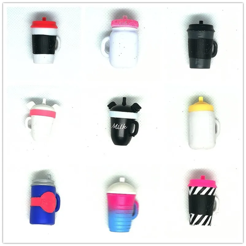 

Original LOL Doll Accesseries Milk Bottle for 8cm Sister Plastic Baby Doll DIY Educational Toys Kids Girls Gift