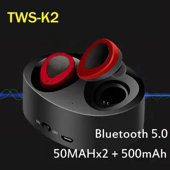

Mini TWS K2 Wireless Stereo In Ear Bluetooth Earbuds Headset Headphone MIC IPX5