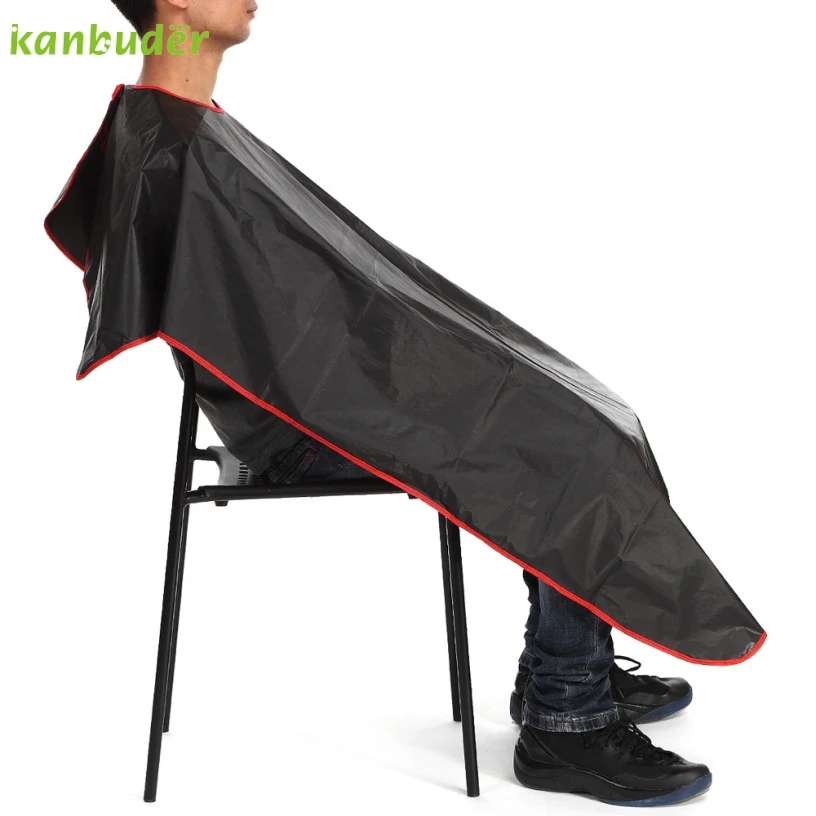 Kanbuder New Good Quality Black Cutting Hair Waterproof Cloth Salon Barber Gown Cape Hairdressing Hairdresser 1PC Kanbuder New Good Quality Black Cutting Hair Waterproof Cloth Salon Barber Gown Cape Hairdressing Hairdresser 1PC