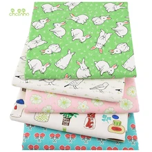 Chainho, 5 шт./партия, мультяшная серия Лоскутная Ткань, хлопок лен с рисунком ткань для DIY квилтинга и шитья, сумки материал, 25x45 см