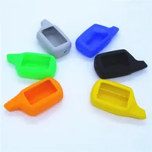 B9 Silicone Case Keychain Cover for Two Way Car Alarm LCD remote controller Starline B9 Key Chain,Starline B6,Starline A91/A61