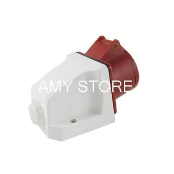 

Dark Red White BS4343 Industrial Socket AC 220-380V 16A