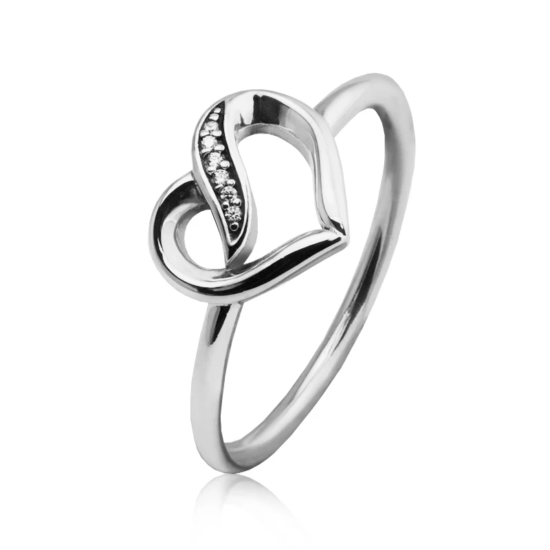 

925 Silver Jewelry Rings for Women Make Up Ribbons of Love Ring Size 52-58# CKK Genuine 925 Sterling-Silver-Jewelry