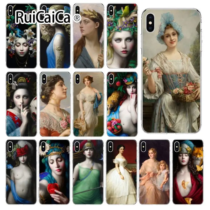 Ruicaica женский художественный чехол для iPhone X XS MAX 6 6S 7 7plus 8 8Plus 5 5S XR | Мобильные