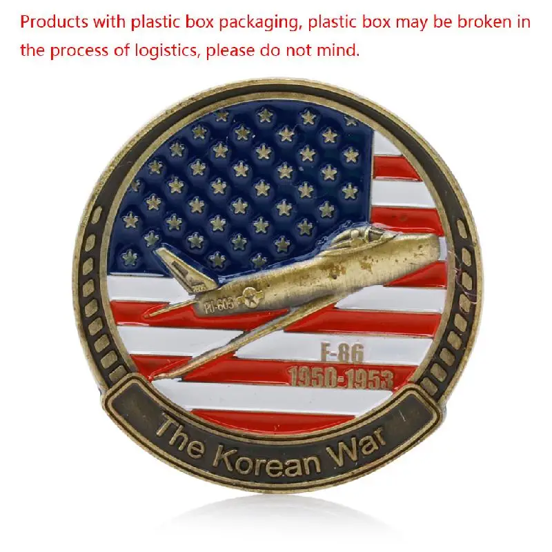 

Gold Plated The Korean War 38th Parallel 1950-1953 Challenge Commemorative Coin M15