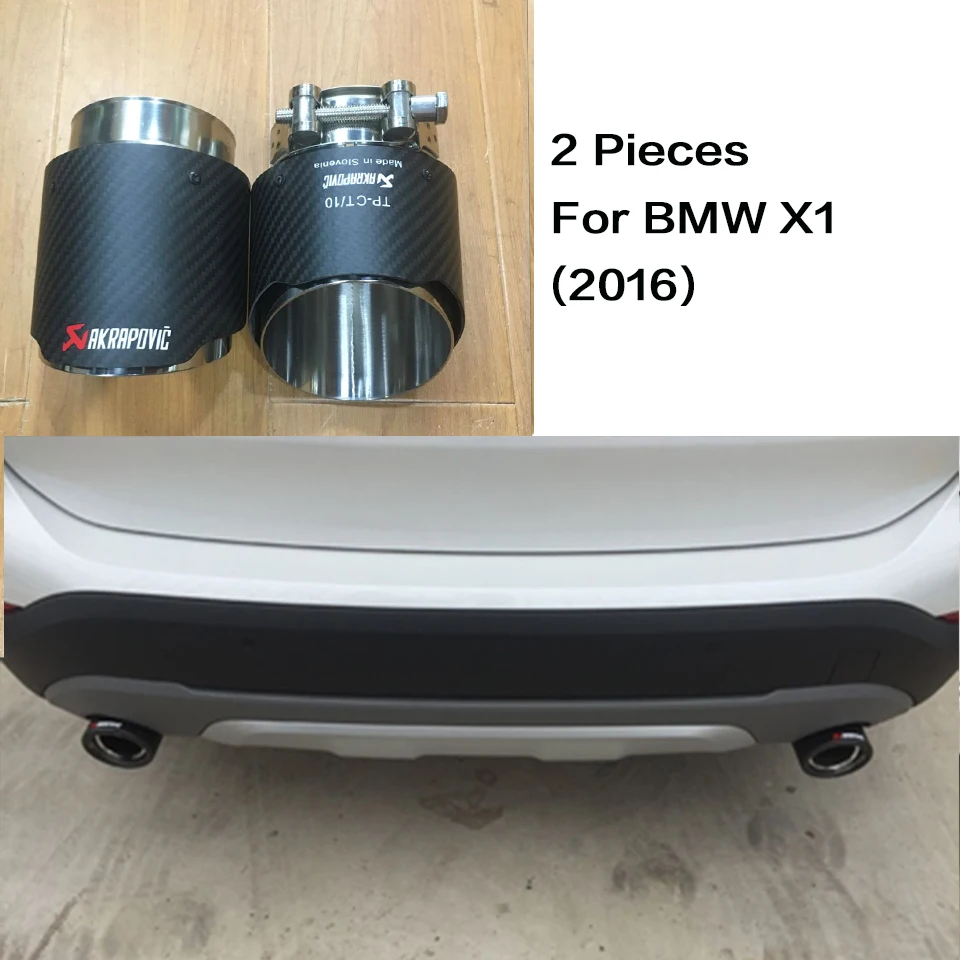 Akrapovic выхлопная труба из углеродного волокна глушитель наконечник для BMW X1 F48 F30 320i 328i VW Golf GTI Volvo XC60 S60 V40 V60 аксессуары