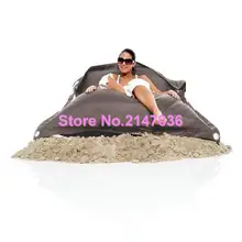 Dark grey color outdoor furniture bean bag chair, Buggle up beanbag sofa seat — Kpecno chair