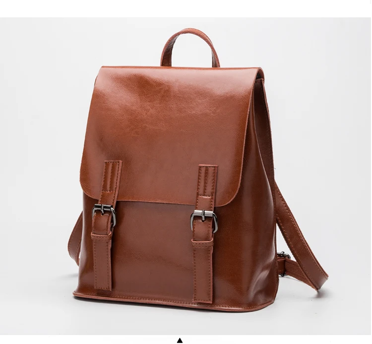  Fashion Designer Genuine Leather Women Backpack Drawstring School Bags For Teenagers Girls Female Travel BackPack (10)