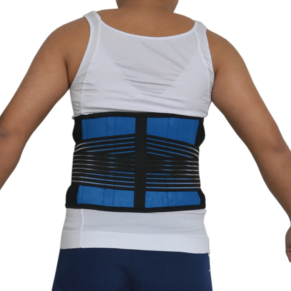 Orthopedic Lumbar Support Brace Fashion Breathable Mesh Four Plastic