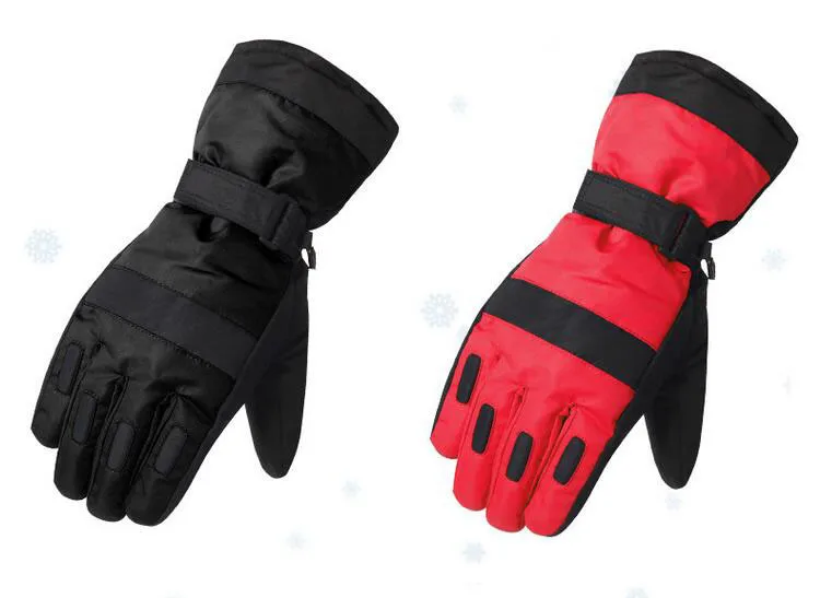 Детские лыжные перчатки водонепроницаемые мальчики/девочки Спортивный зимний теплый непродуваемый снежные рукавицы удлиненные, на руки перчатки для сноуборда термо