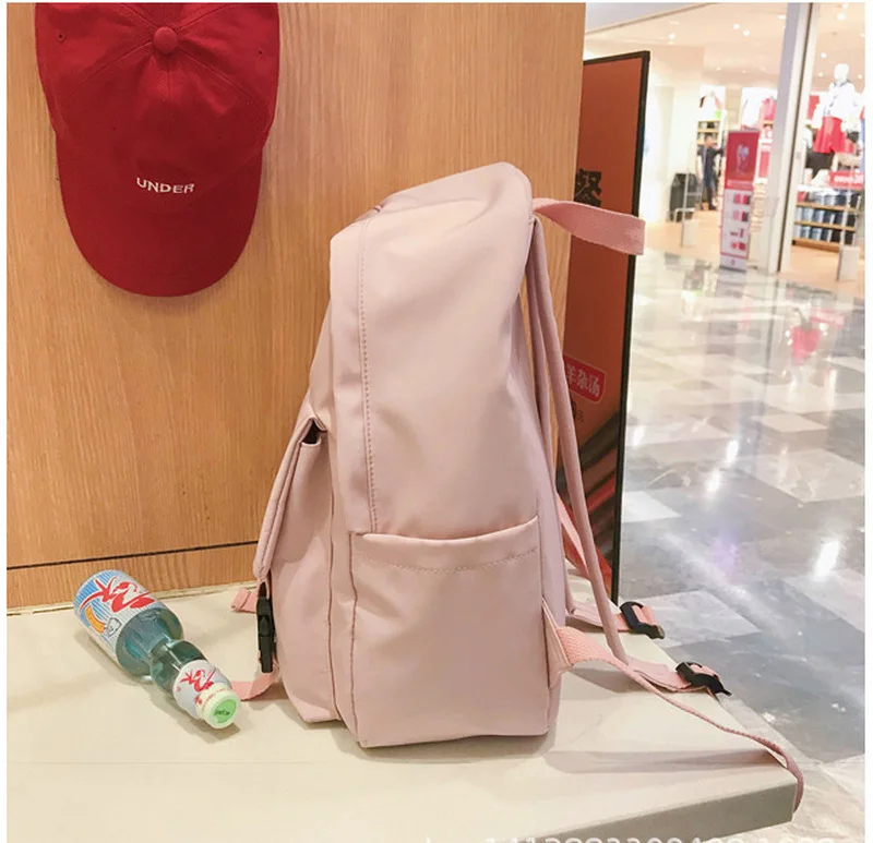 Большой Студенческий рюкзак, школьная сумка для девочек-подростков, женская сумка, нейлоновая водонепроницаемая сумка, Молодежный консервативный стиль