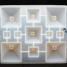 1 шт. силиконовые формы в форме пирамиды для ювелирных изделий, УФ-эпоксидные инструменты, инструменты для изготовления ювелирных изделий, DIY подвесные формы