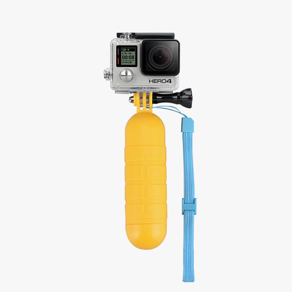 Vamson для gopro водный желтый плавающий монопод с ручкой Штатив для Xiaomi yi для DJI OSMO Action-VP412