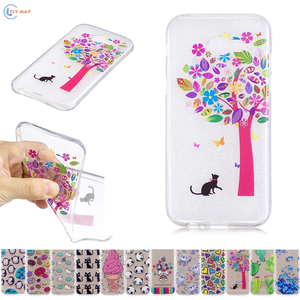 Fitted Case for Samsung Galaxy A3 2017 A320 A 320 Soft TPU Unicorn Cat Phone Case SM-A320F SM-A320 SM-A320F/DS SM-A320FL Cases