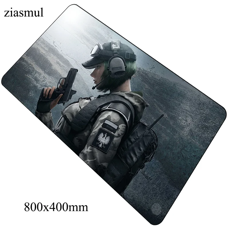 Rainbow six siege коврик для мыши 800x400x2 мм коврики модные компьютерные коврики для мыши игровые аксессуары HD шаблон игровые коврики и чехлы pc gamer