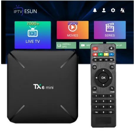 

TX6 mini TV BOX Android 9.0 2GB 16GB Set Top Box Europe IPTV Germany IPTV French IPTV 7000+ live Free VOD Support Android m3u
