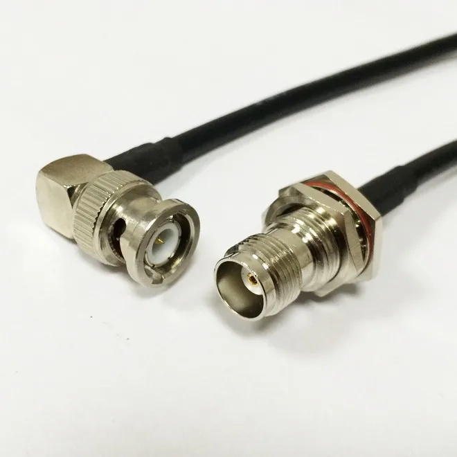 New  TNC  Male Plug Right Angle  Connector Switch BNC   Female Jack  Convertor RG58 Wholesale  Fast Ship 100CM 40