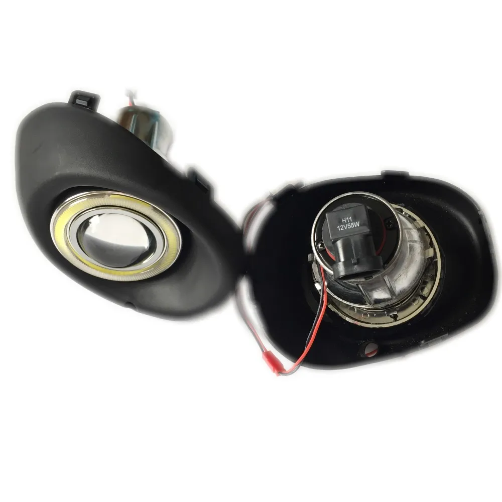 Дневные ходовые огни для Mitsubishi Outlander/P-HEV 2013 светодиодный Ангел глаз DRL H11 55 Вт галогенные лампы противотуманный светильник