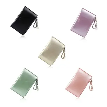 

Women Girls Hologram Credit Card Holder Wallet Coin Bag Case Leather Small ID Card Handbag Purse