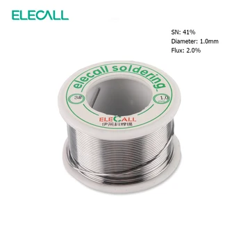 

ELECALL New Arrival 41SN Pure Tin 1.0mm 75g Rosin Core Tin/Lead Rosin Roll Flux Reel Lead Melt Core Soldering Tin Solder Wire