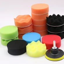 19 шт. автомобиль 80-180 мм Полировочная накладка Автомобильная полировальная губка комплект+ полировочное колесо+ M10 Дрель адаптер автомобильный полировщик набор