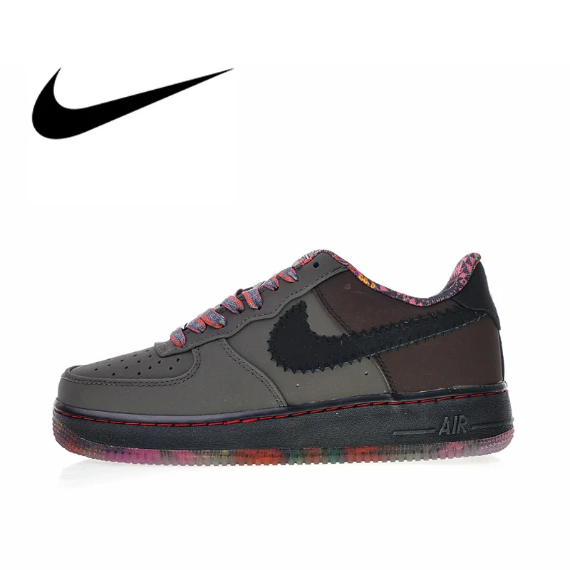 

Original Authentic Nike Air Force 1 Premium Black History Month Men's Skateboarding Shoes Sport Outdoor Sneakers 2018 New 453419