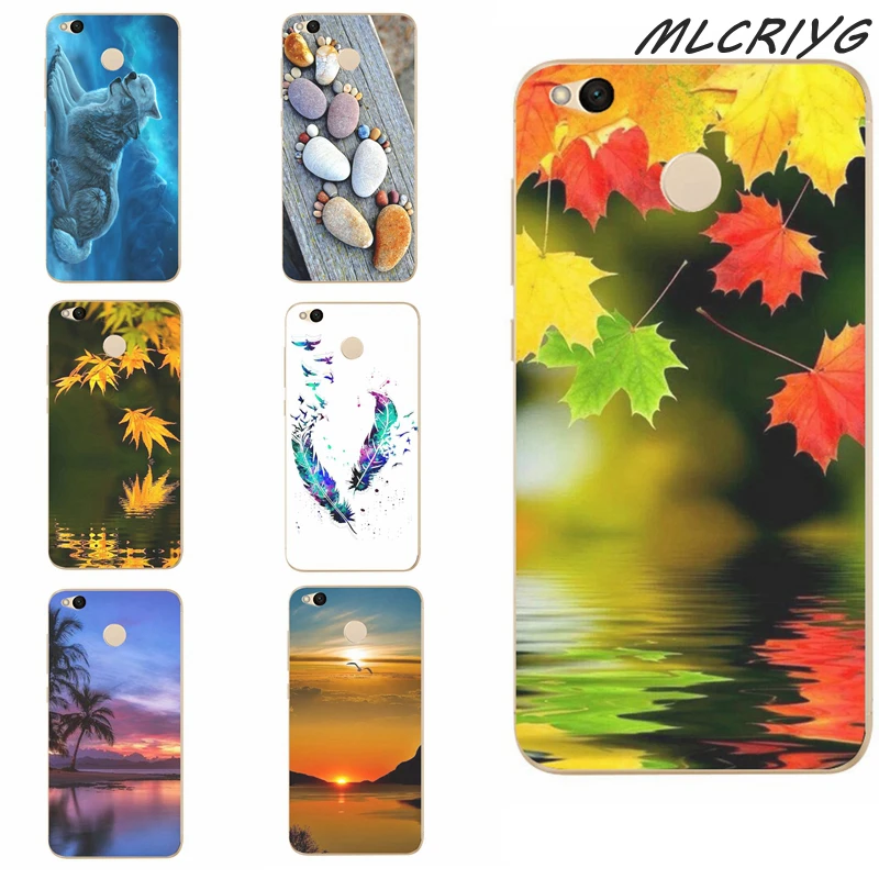 For Xiaomi Redmi 4X Hongmi 4 x Phone Case Fashion TPU Coloful Soft Silicone Painted Design A018 | Мобильные телефоны и