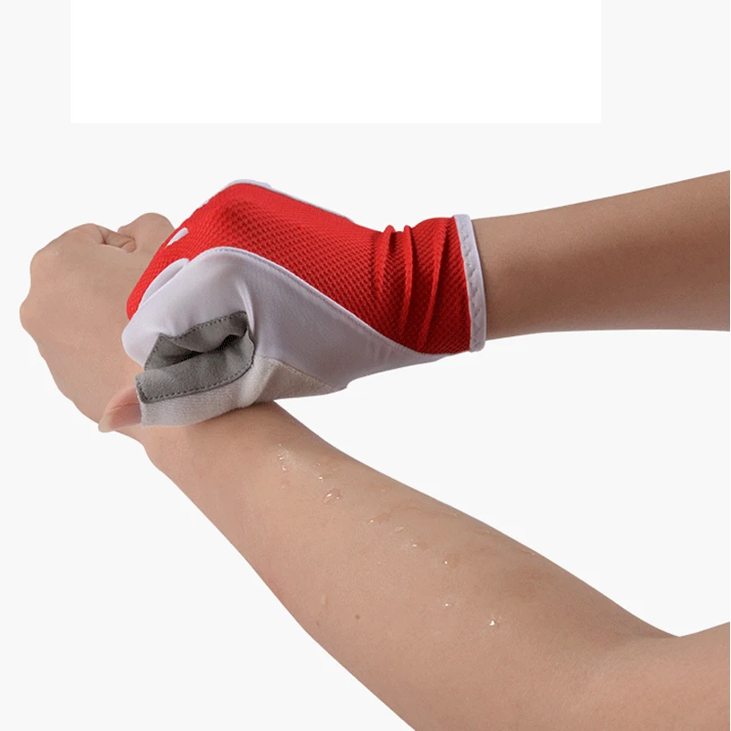 Rockbros verano Ciclismo Guantes mujeres medio dedo Pro carretera bicicleta Guantes transpirable antideslizante bicicleta Guantes de Ciclismo