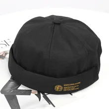 Мужская s Регулируемая Ретро ОБЖИМНАЯ кепка без полей с черепом s осенне-зимняя Кепка бини для мужчин бини мешковатая шапка хип-хоп шапка Новинка