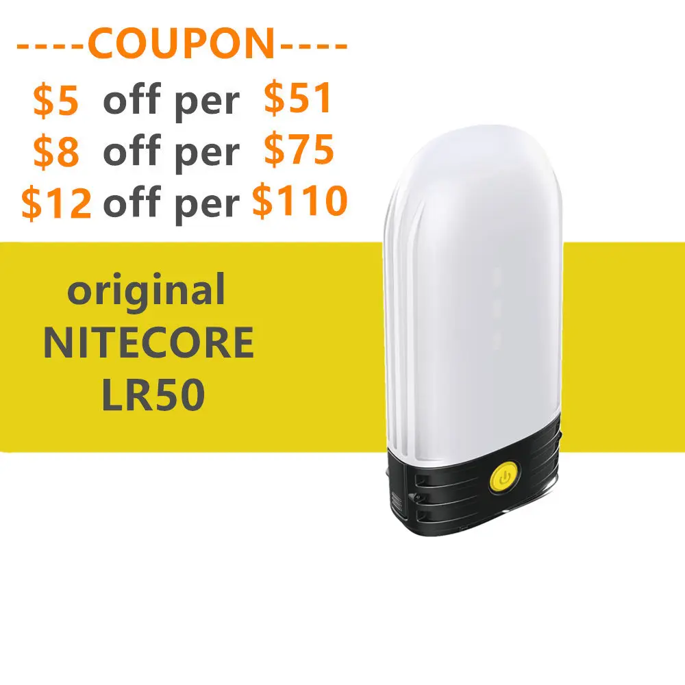 NITECORE LR50 светильник для кемпинга 250 люмен внешний аккумулятор зарядное