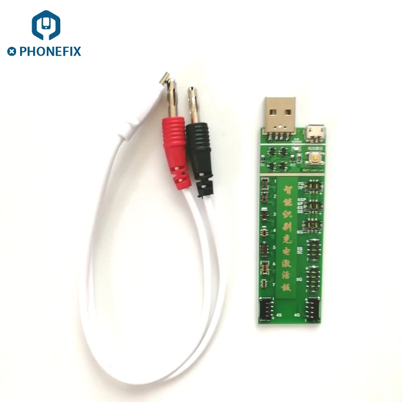 

PHONEFIX Professional Battery Activation Fast Charge Board with USB Cable for iPhone 4 4S 5 5C 6 6P 6S 6SP 7 7P Battery Charging