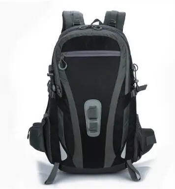 Winmax альпинистские походные сумки для мужчин и женщин, уличный рюкзак, походные дорожные рюкзаки, унисекс 40л, мягкая задняя Водонепроницаемая спортивная сумка - Цвет: Black