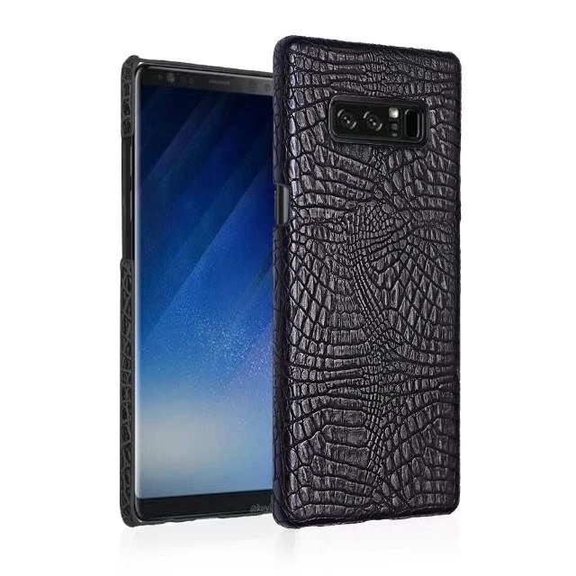 

Case For Samsung Galaxy Note 8 S8 Plus Cover Luxury Crocodile Snake Print Leather Fundas On Hard Back Phone Cases Coque
