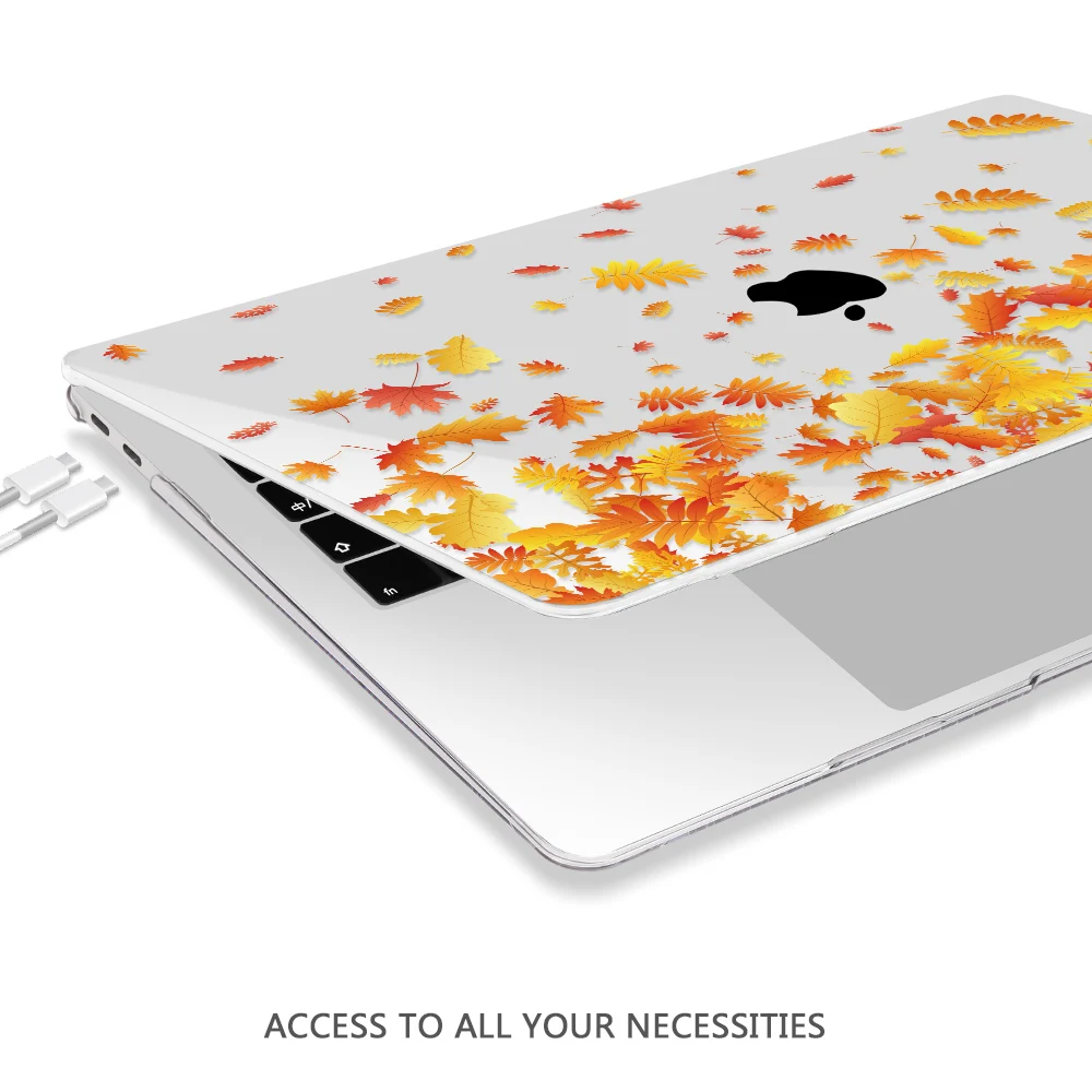 Flowers Laptop Case for Apple MacBook Pro Air Retina 11 12 13 15 Inch Touch bar Hard Cover Shell Sleeve with Free Gift