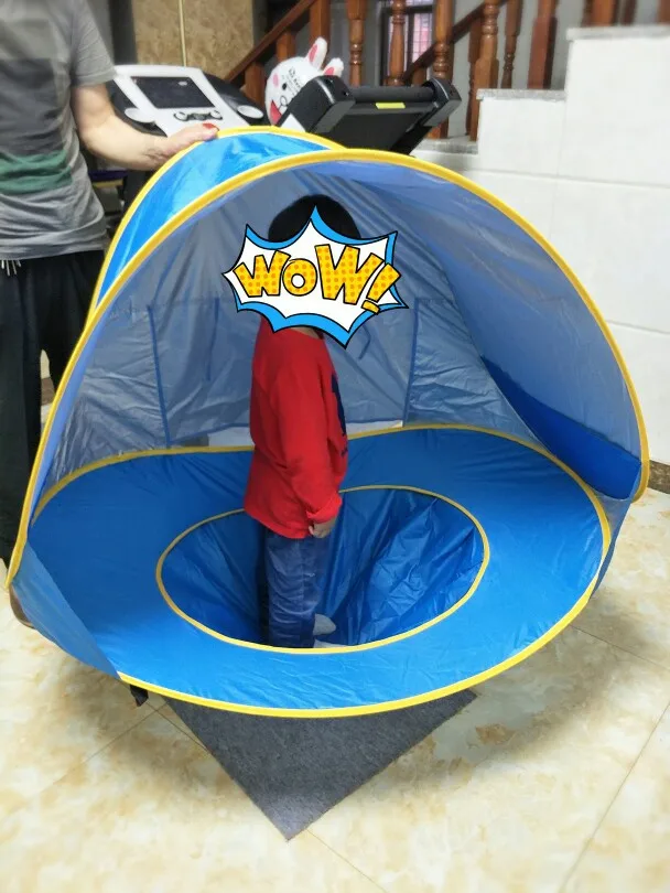 Детская Пляжная палатка Водонепроницаемая всплывающая портативная Солнцезащитная УФ шторка защита тент бассейн детский открытый переносной навес игрушки для воды