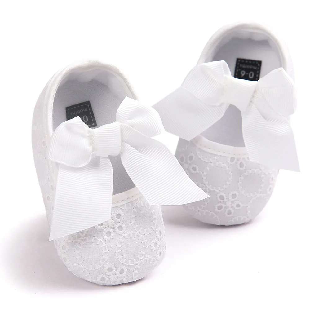 Baby Girl  Bowknot Fashion New Baby Girls Princess Shoes First Walkers TPR Sole Elegant Velvet Infant Girls Dress Shoes #QJ