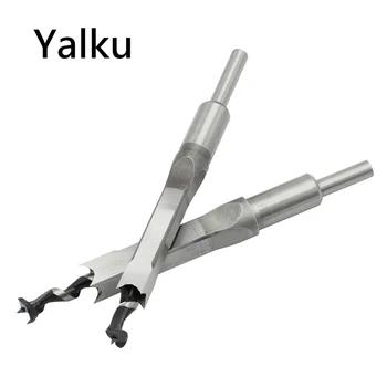 

Yalku Square Hole Mortiser Drill Bit Woodworking Drill Bit Mortising Chisel Drill For DIY Open Hole Tool 6.4/8/10/12/14/16mm