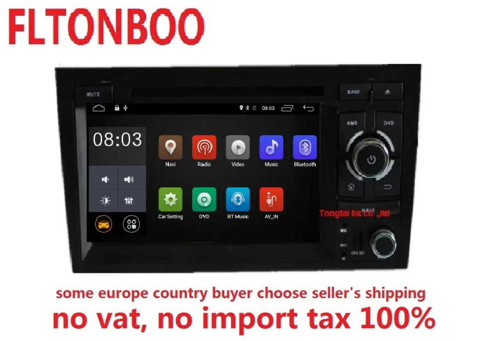 

7" Android 9 for AUDI A4 2din car dvd,gps navigation,wifi,radio,bluetooth,Steering wheel Canbus,free 8g map mic,touch screen