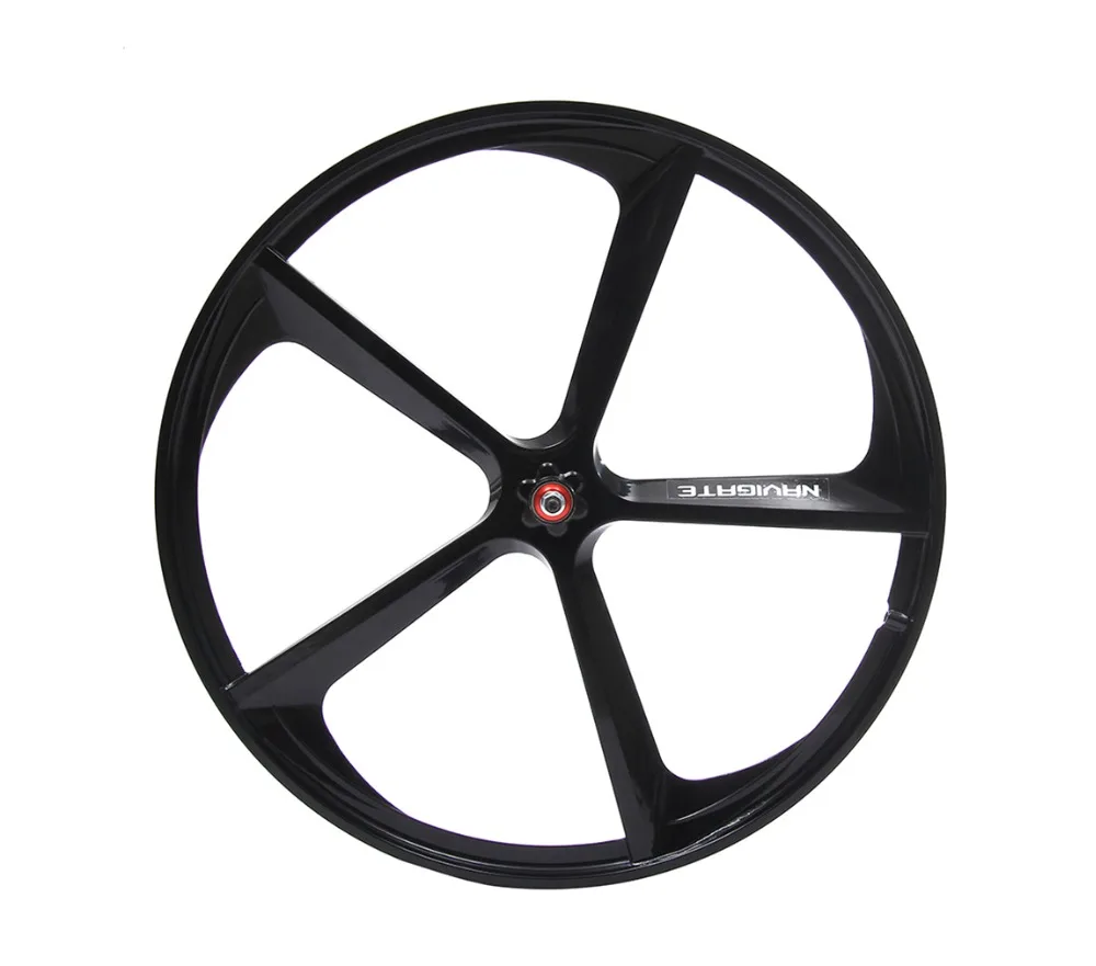 Cheap Fixed gear bike wheel Magnesium Alloy wheel 700C bike  fixie Bicycle Mag TRI front rear wheel Mag Alloy Rims 2