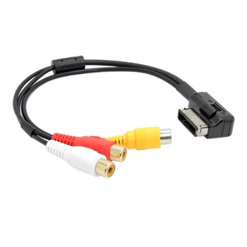 

CYDZ AMI MMI to 3 RCA Audio Video Cable Female DVD video and audio input cable For Audi A1 A7 A8 VW Car