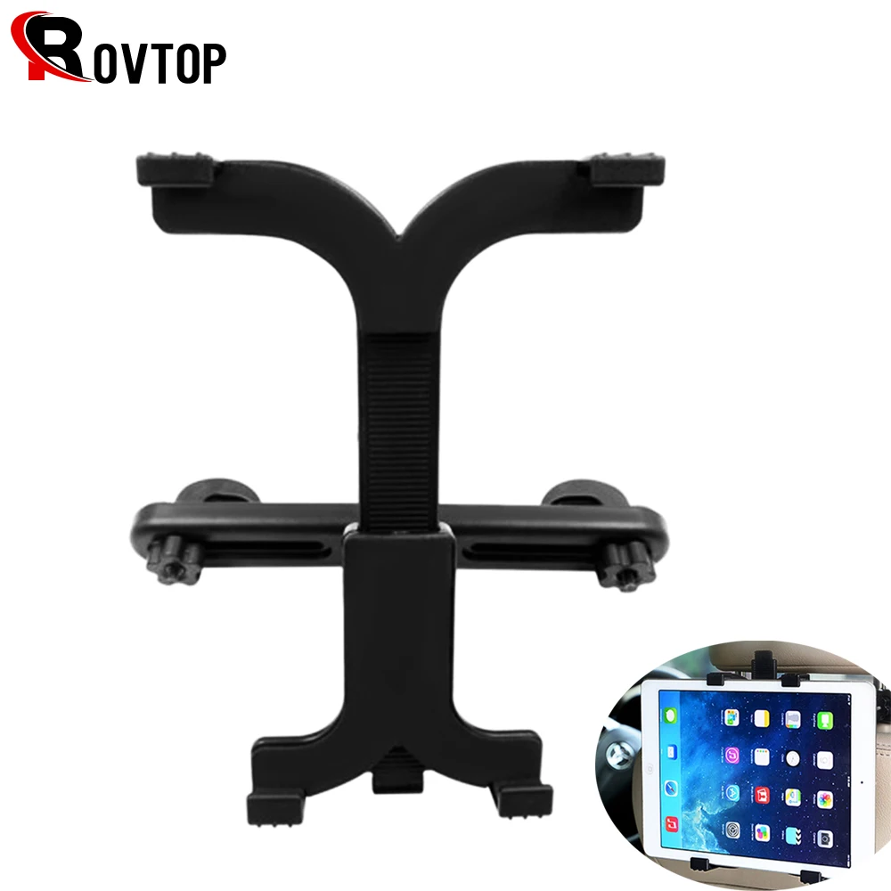 

Rovtop Tablet Car Holder Stand for Ipad 2/3/4 Air Pro Mini 7-11' Universal 360 Rotation Bracket Back Seat Car Mount Handrest PC