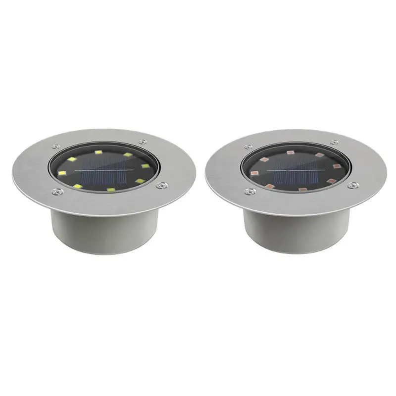 

8LED Solar IP65 Underground Light Outdoor Waterproof Garden Pathway Buried Lamp Path Spot Recessed Inground Landscape Lighting