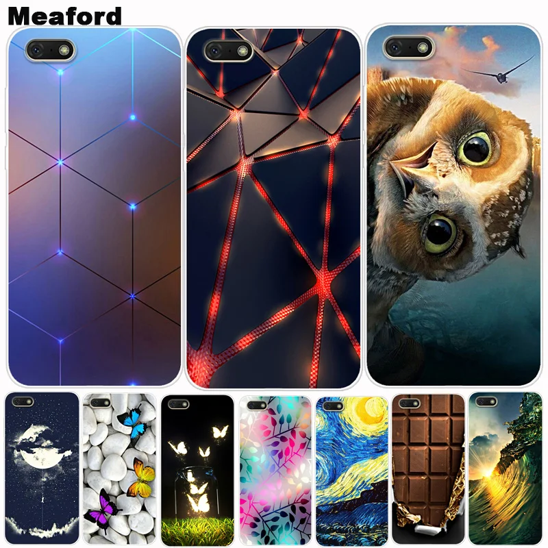

For Huawei Y5 Lite 2018 Case Phone Cover Soft Silicone Printing Back Case For Huawei Y5 Lite 2018 DRA-LX5 Honor 7A A7 DUA-L22