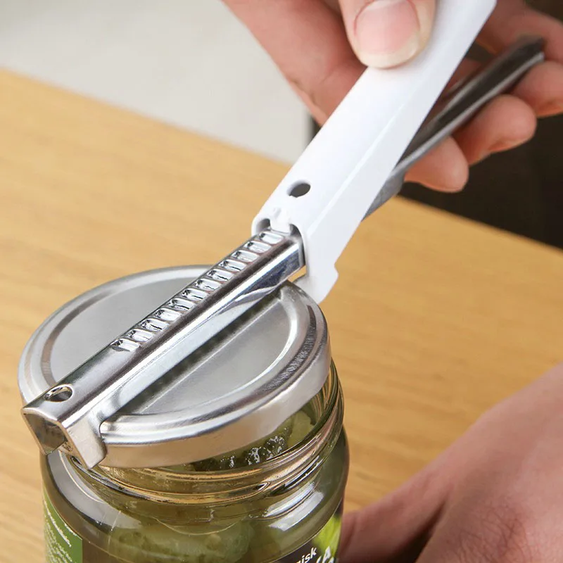 

1pc Stainless Steel Professional Multi Function Twist Bottle Opener, Cut Easy Grip Manual Opener Knife for Cans Lid 2019