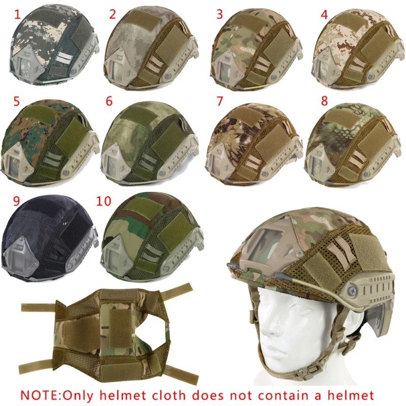 Tactical Military Helmet Covers Camouflage Cover Airsoft Paintball Shooting Helmet Accessory for FAST MH/PJ Helmet New - Image 5