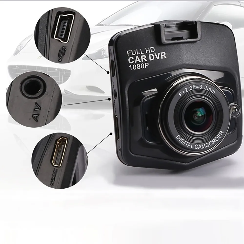Макс 1080P 2 4 дюймов Автомобильный видеорегистратор Dash Cam HD AV-OUT/HDMI g-сенсор