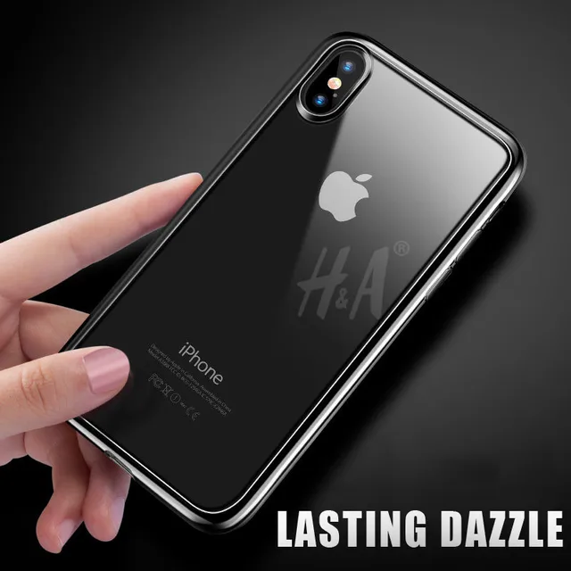 H&A Tpu Soft Silicone transparent case For iphone X 10 cover For iphone 10 X cover case