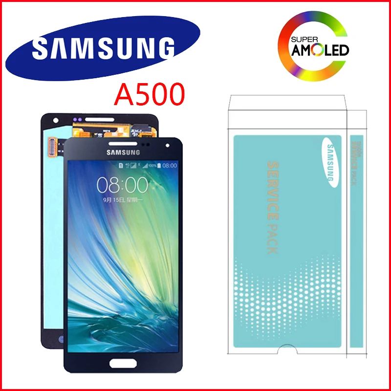 

SUPER AMOLED 5.2" display for SAMSUNG Galaxy A5 2015 LCD A500 Display A500F A500M SM-A500F Touch Screen Digitizer Replacement