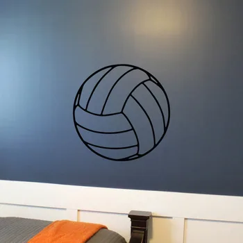 

Volleyball Adhesive Wall Decal Playroom Vinyl Art Mural Net Beach Pool Sports Themed Kids Nursery Wall Decal PVC Pattern SYY208
